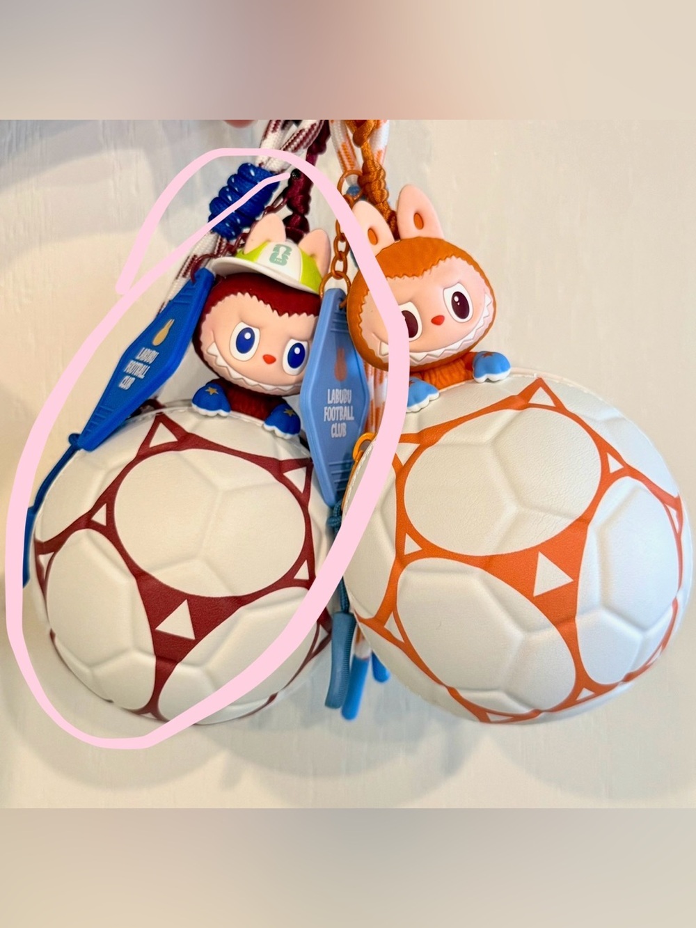 Labubu x FIFA - Moment of Celebration keychain charm only